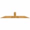 Ekena Millwork Portland Rough Sawn Timber Gable Bracket, Western Red Cedar, 84"W x 17"H x 4"D x 6"F, 5/12 Pitch GBW084X17X0406POR00RWR - alternate 1